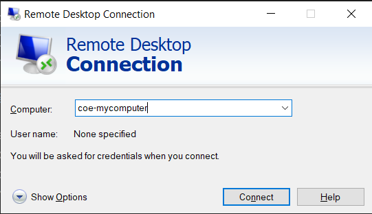 Windows Remote Desktop Client